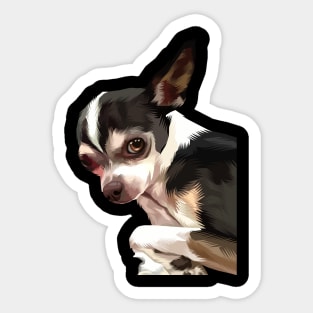 cute puppy-vector art the dog Sticker